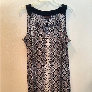 Dana Buchman snake print L dress